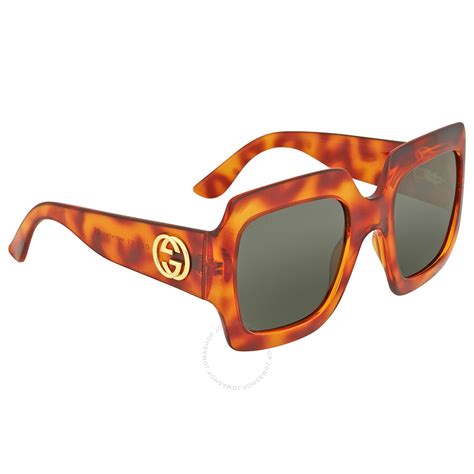 gucci havana sunglasses sale|gucci brown havana oversized sunglasses.